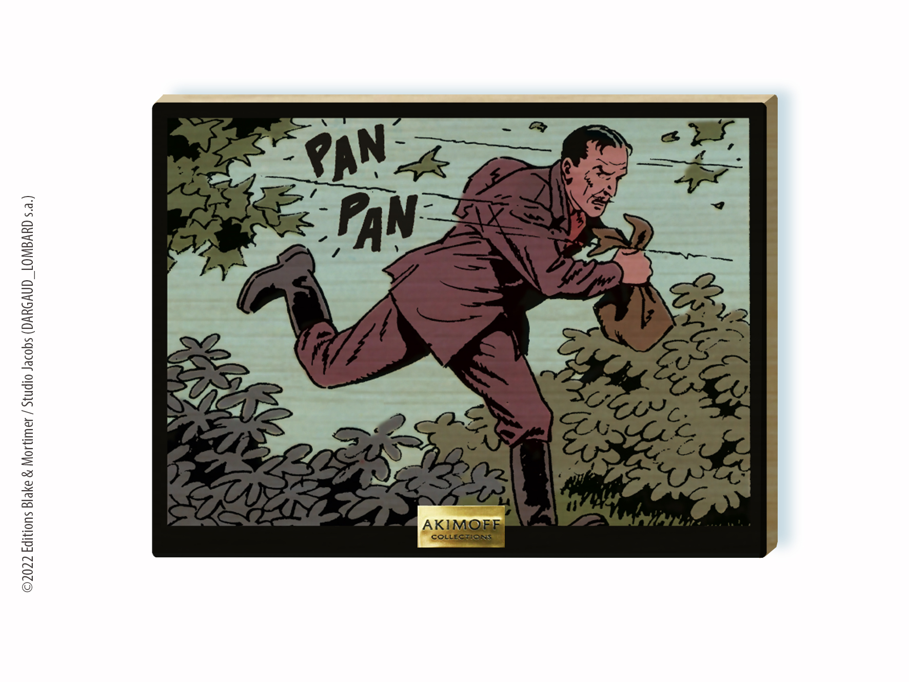 TABLEAU DE COLLECTION EN BOIS - BLAKE ET MORTIMER - OLRIK FONCE...