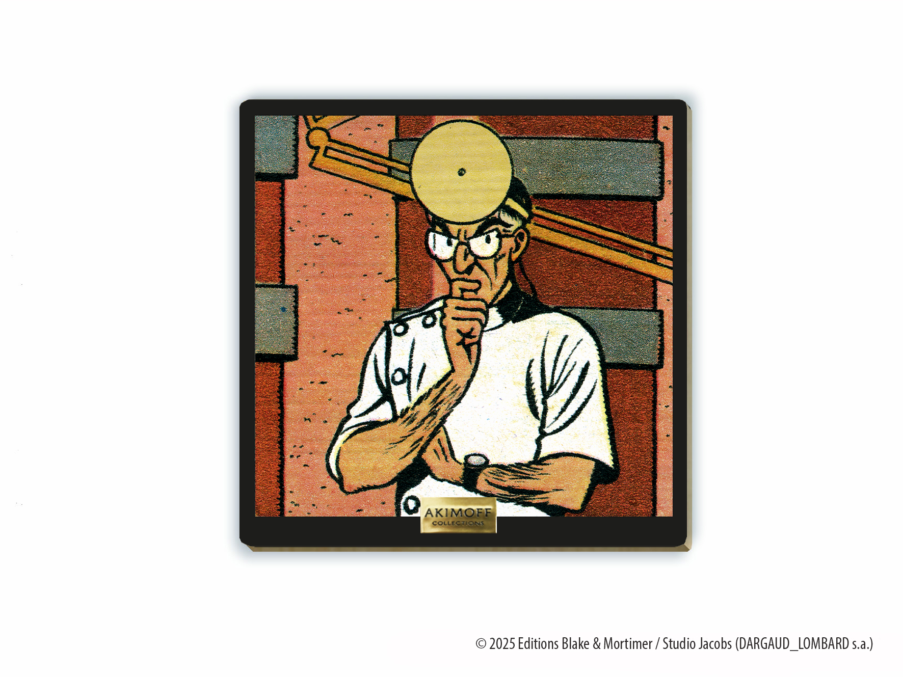 TABLEAU DE COLLECTION EN BOIS - BLAKE ET MORTIMER - SEPTIMUS SOLILOQUE
