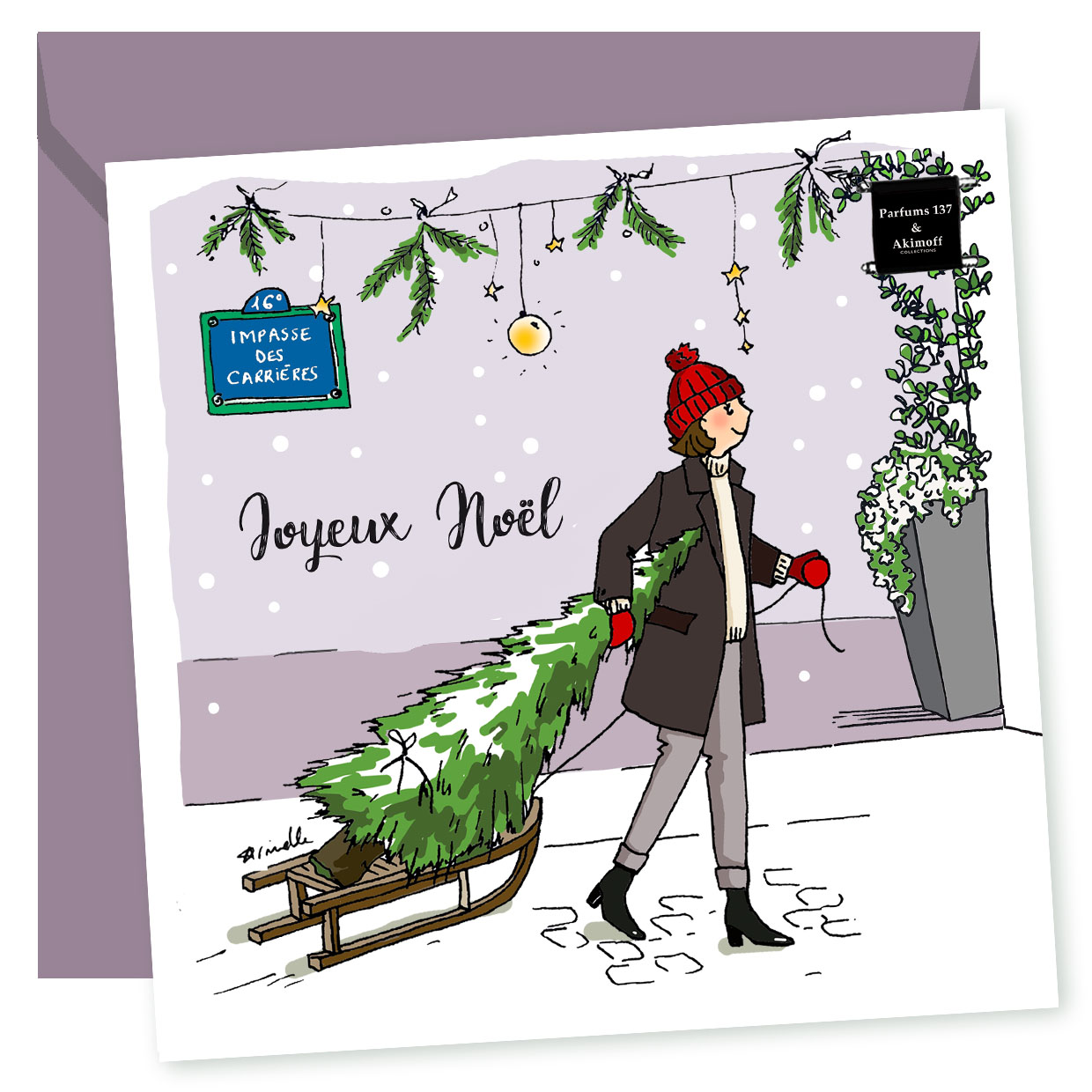 CARTE POSTALE "JOYEUX NOEL"