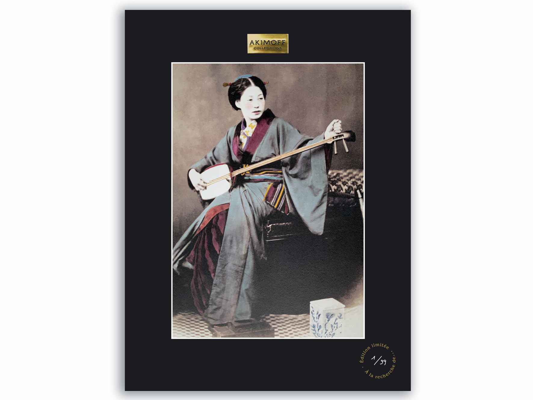 TIRAGE DE COLLECTION SUBLIMÉ - JEUNE FEMME AU SHAMISEN