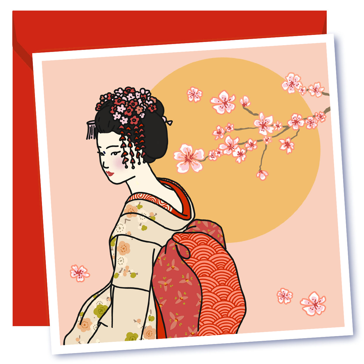 CARTE POSTALE "HANAMI"