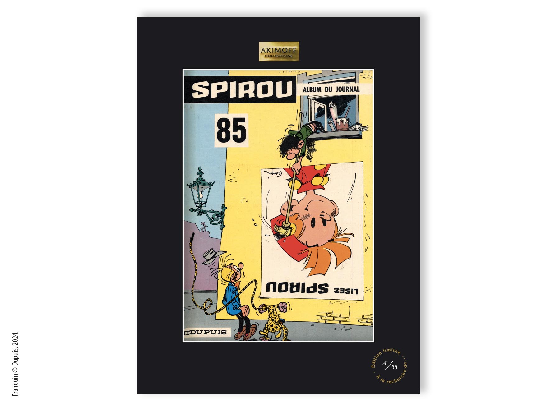 TIRAGE DE COLLECTION FRANQUIN AU JOURNAL SPIROU - L'AFFICHE