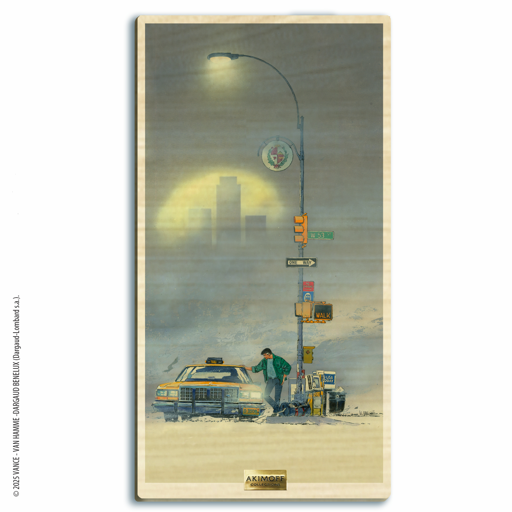 TABLEAU DE COLLECTION EN BOIS - XIII - L'HOMME SANS PASS