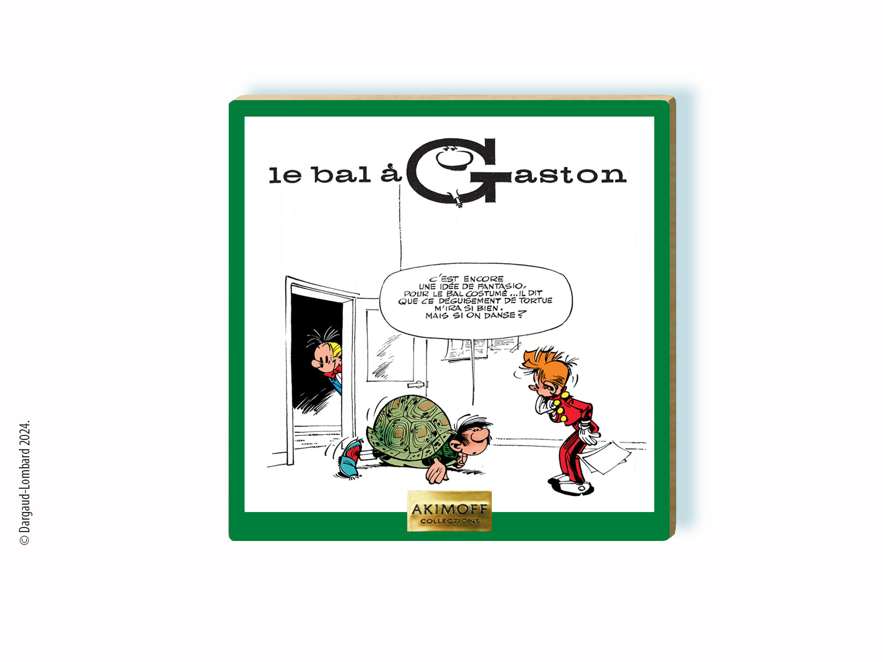TABLEAU DE COLLECTION EN BOIS - GASTON - LE BAL A GASTON