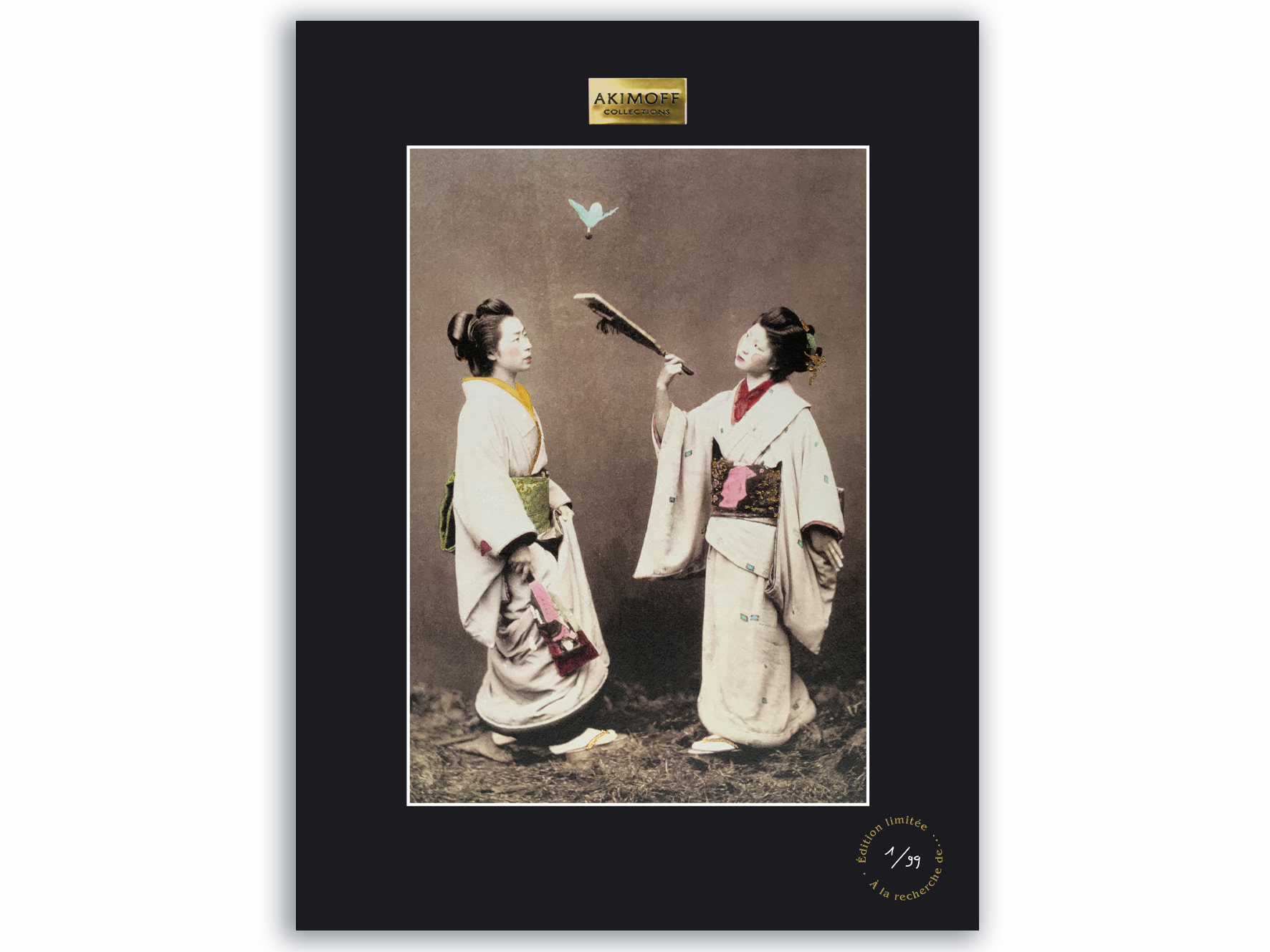 TIRAGE DE COLLECTION SUBLIMÉ - JEUNE FEMME AU HANETSUKI