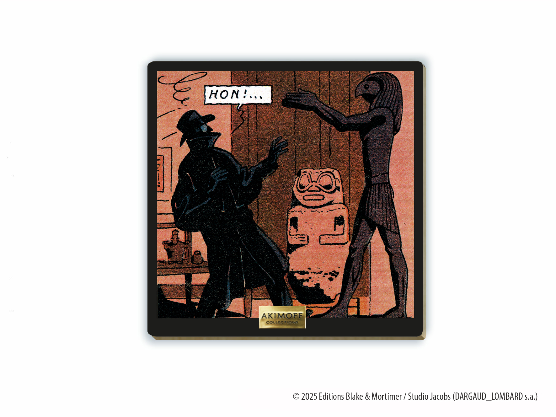 TABLEAU DE COLLECTION EN BOIS - BLAKE ET MORTIMER - AU 99 BIS PARK LANE