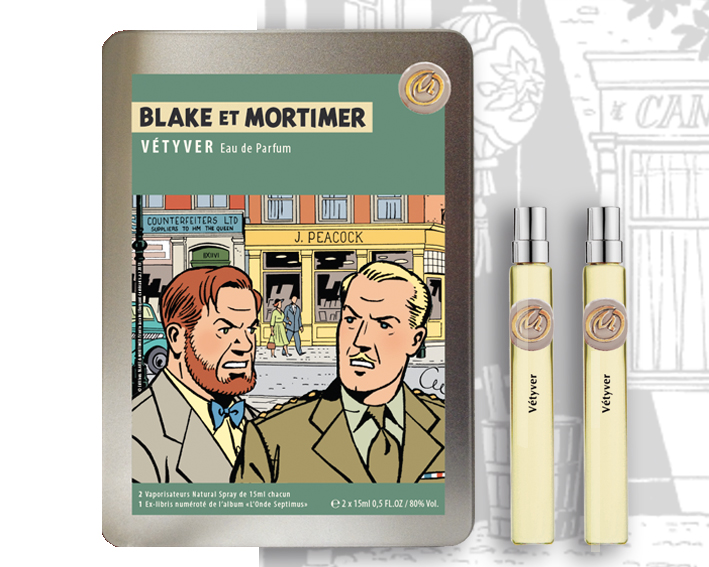 COFFRET EAU DE PARFUM VÉTYVER (2x15ml) BLAKE ET MORTIMER - LA MARQUE JAUNE