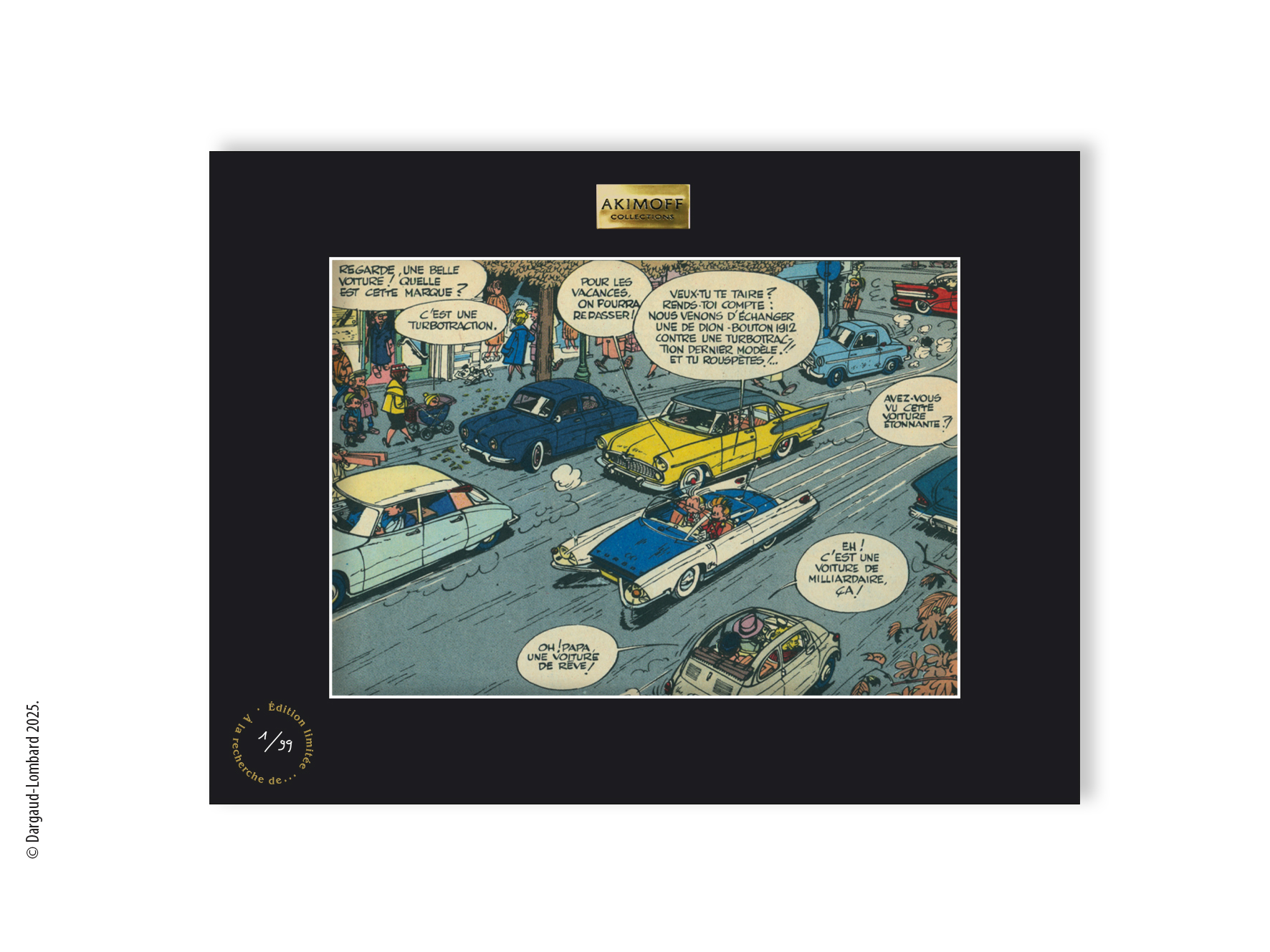 TTIRAGE DE COLLECTION FRANQUIN TURBO RHINO 2 VACANCES SANS HISTOIRE