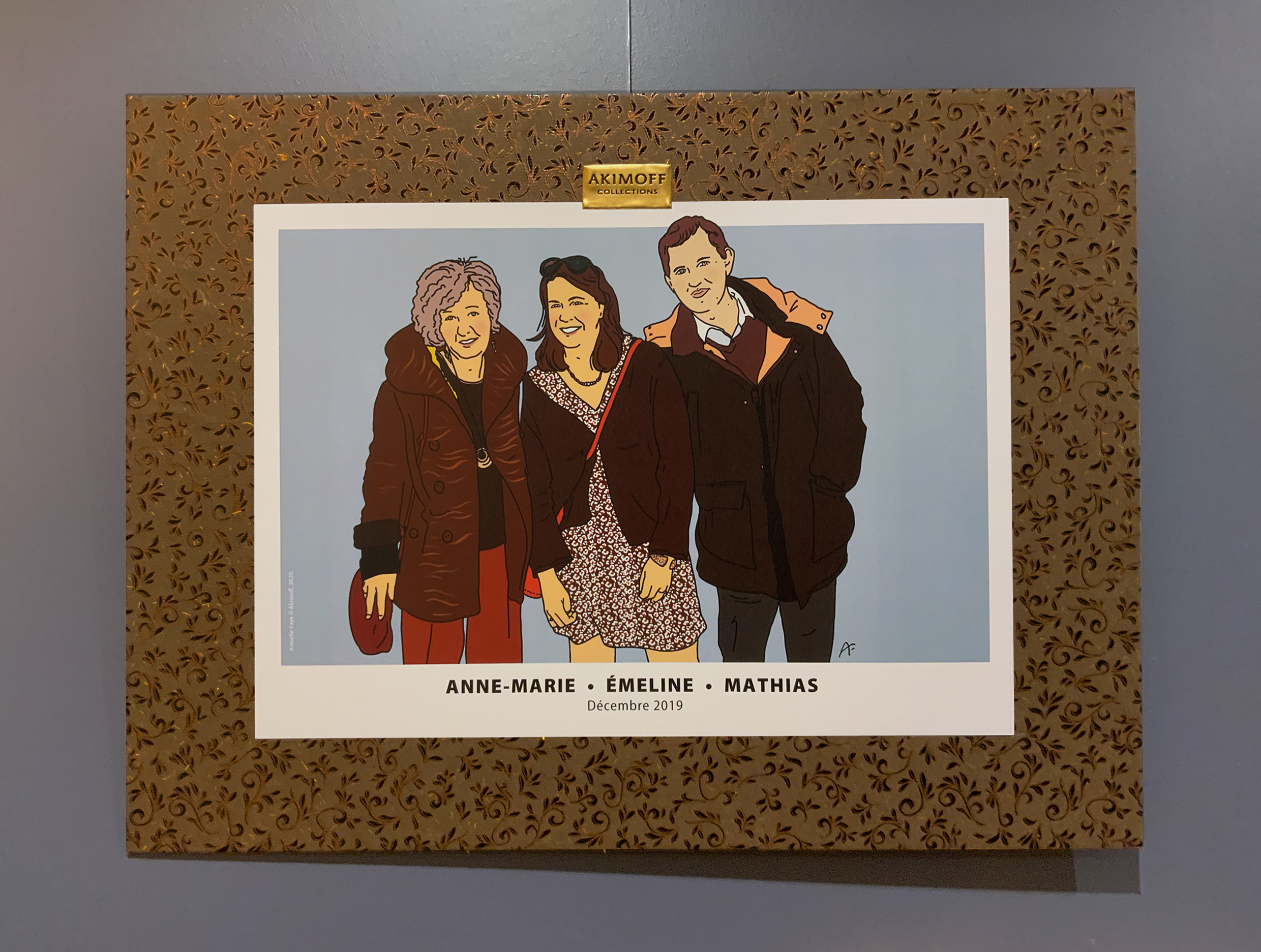 Illustration portrait de famille 