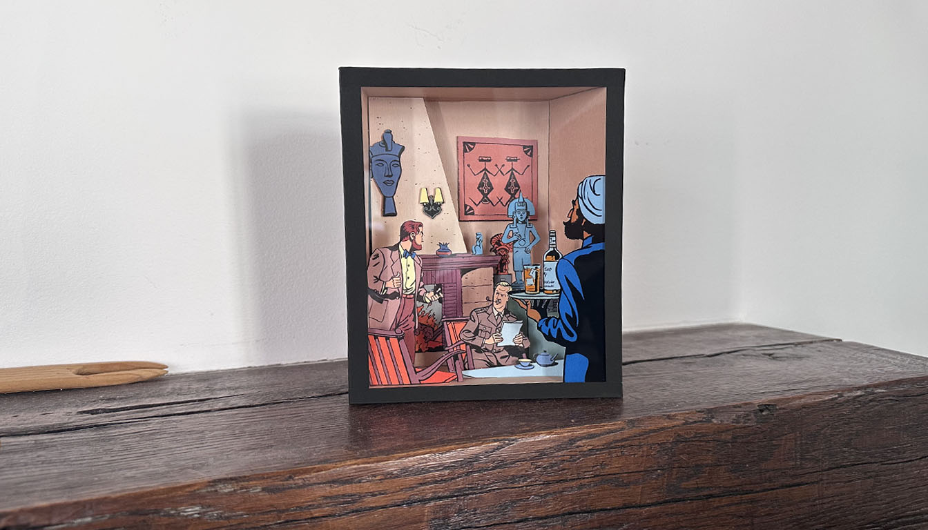 vitrine d'art - Blake et Mortimer - le myst�re de la grande pyramide
