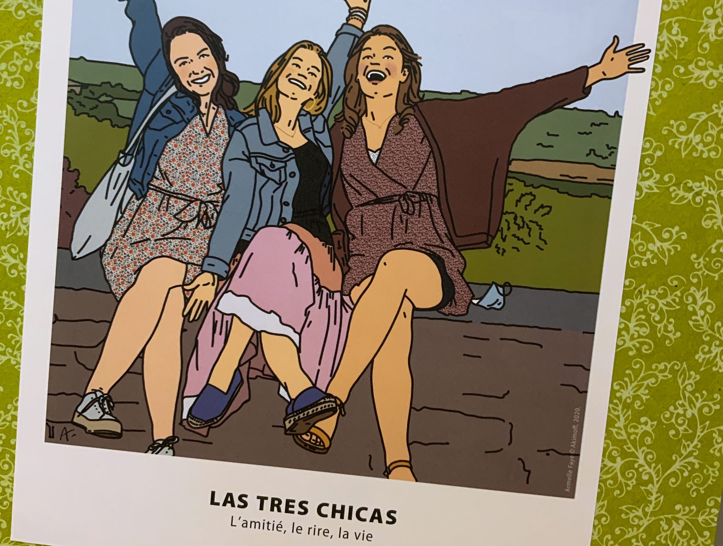 Illustration portrait de vacances