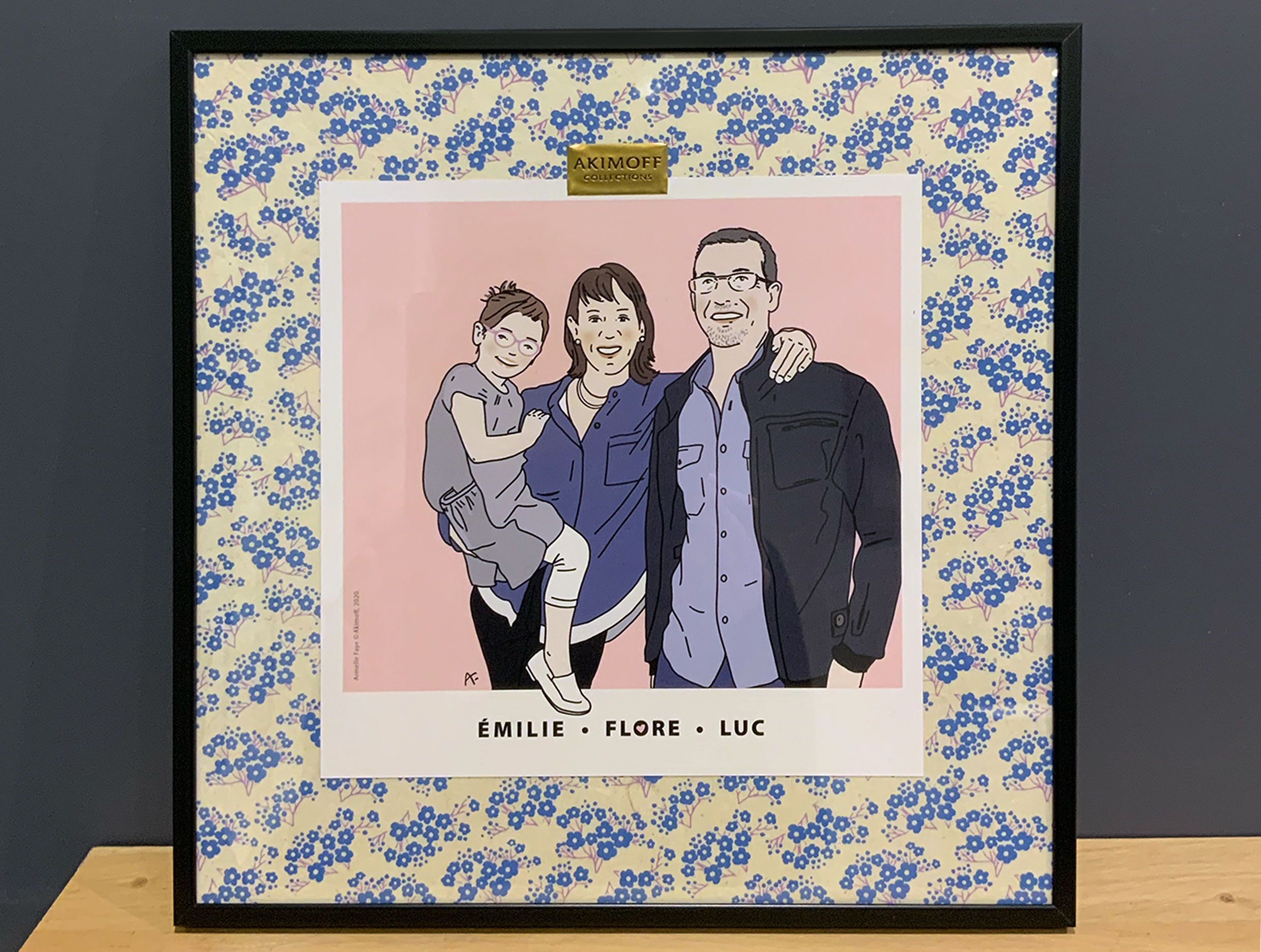 Illustration portrait de famille 