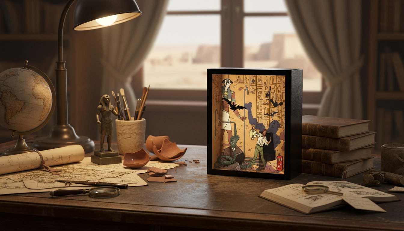 vitrine d'art - Blake et Mortimer - le mystre de la grande pyramide