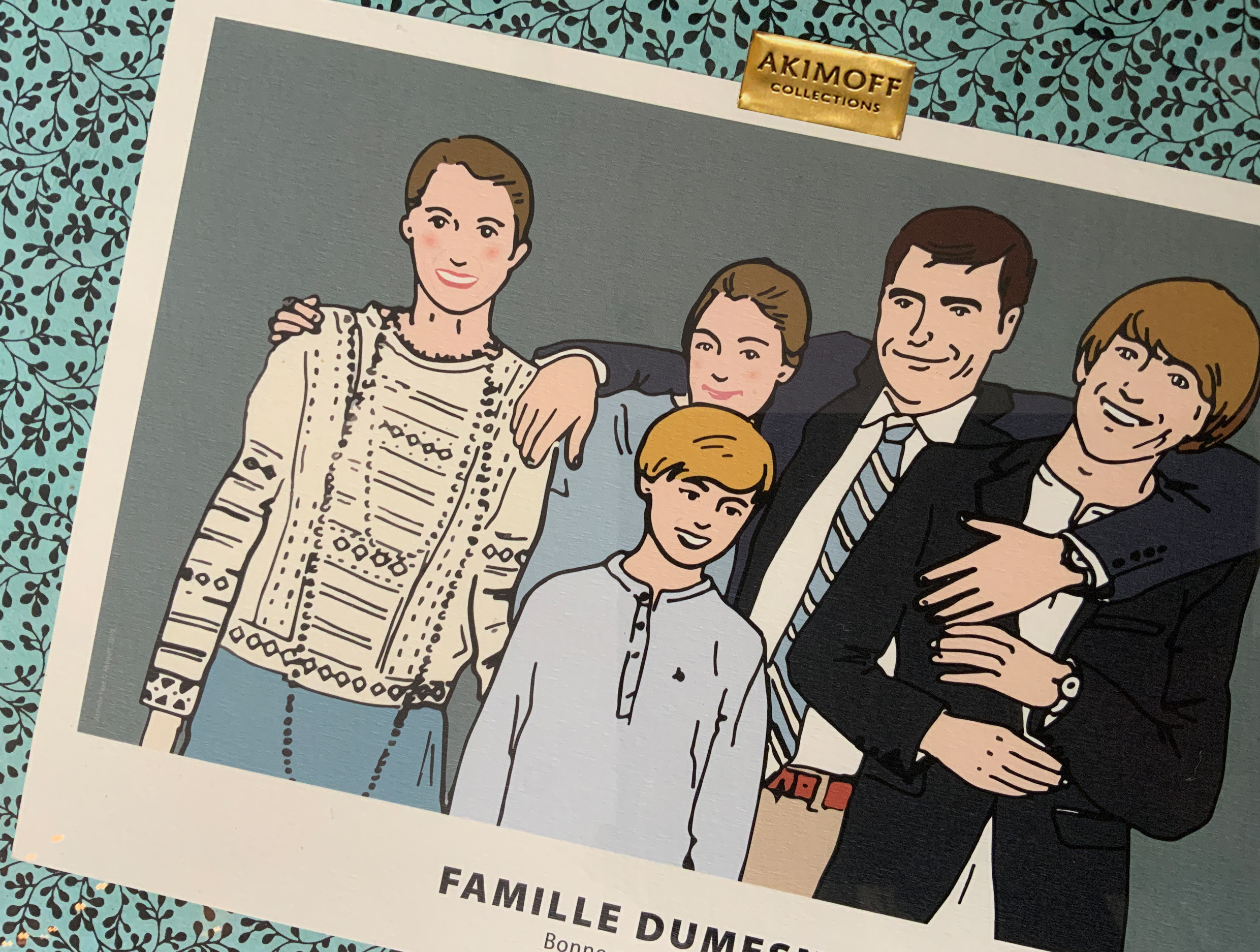 Illustration portrait de famille 