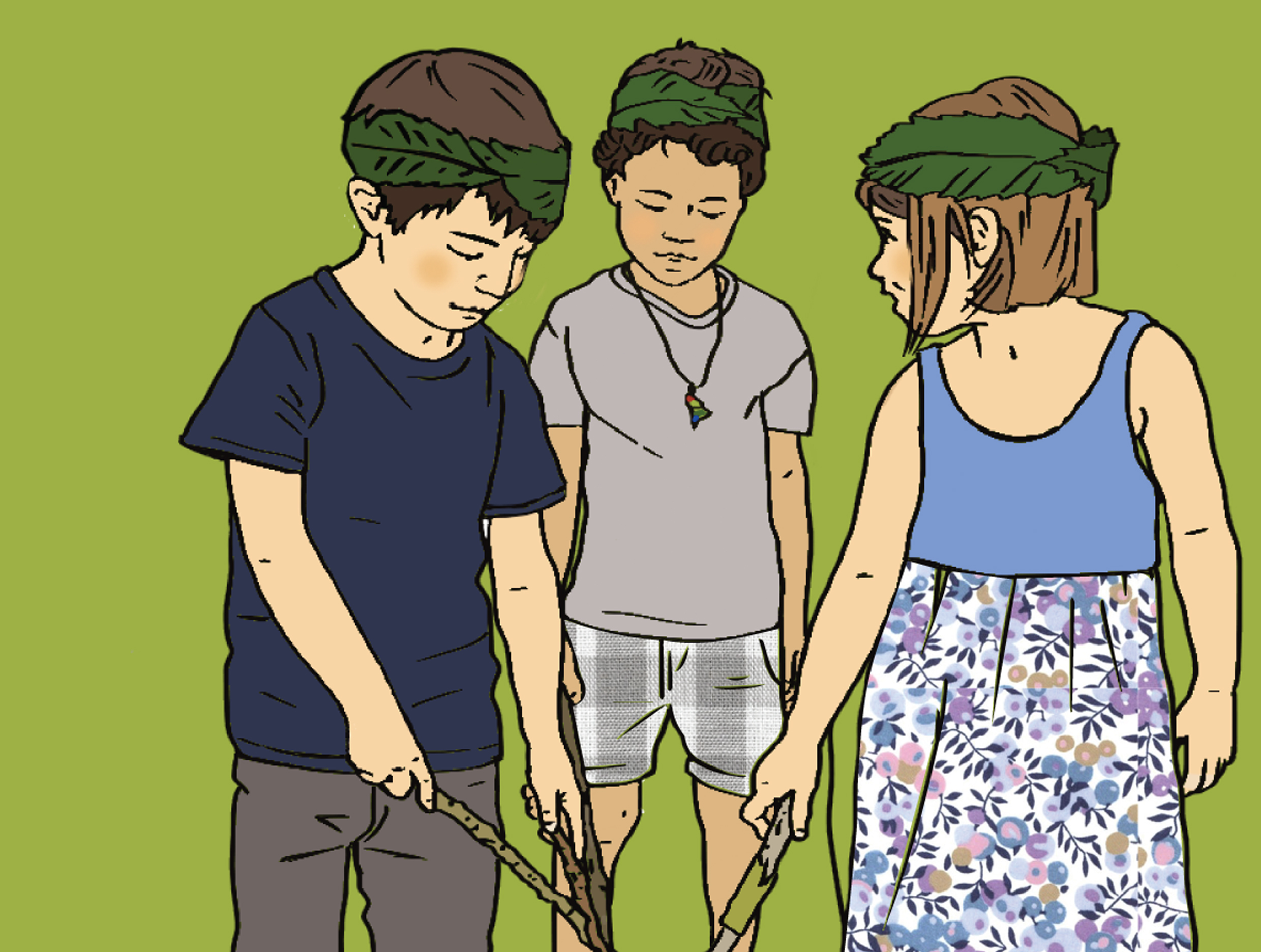 Illustration portrait d’enfants 