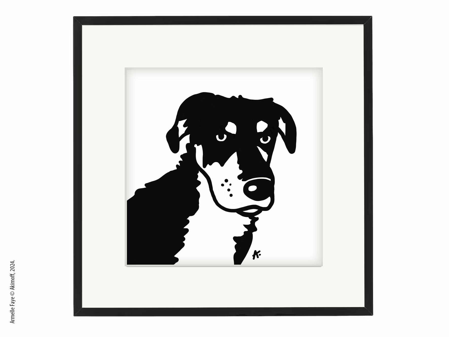 encadrement 20x20 pin noir