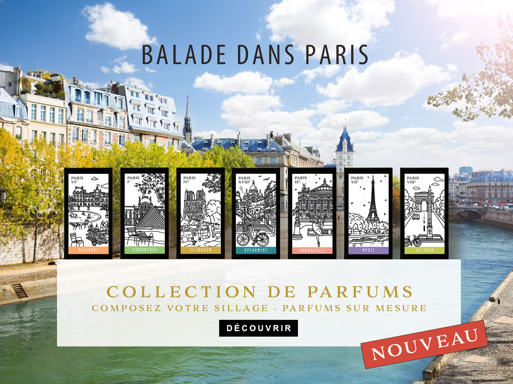 Parfums 137 eaux de parfums - collection Paris