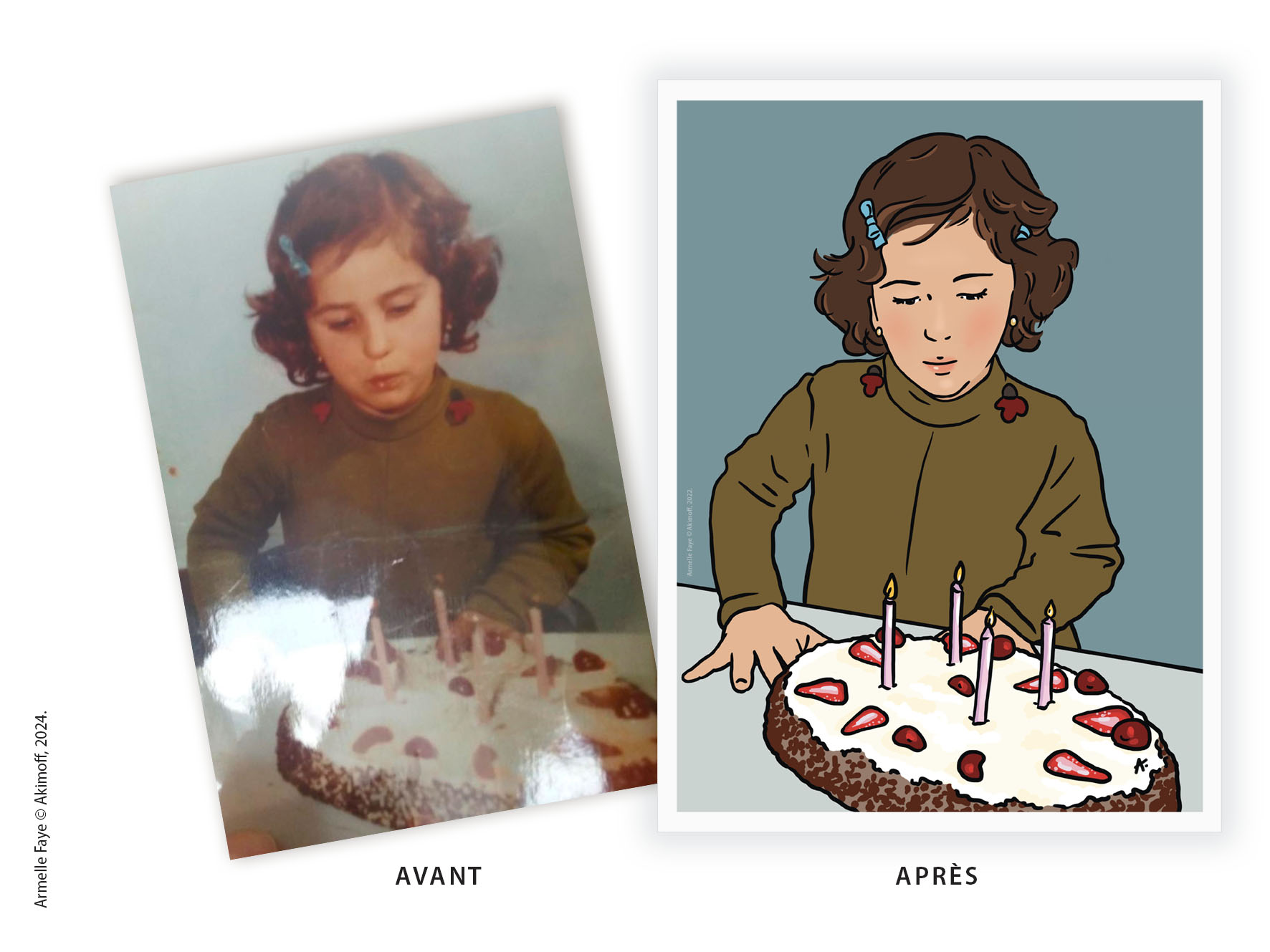 Illustration portrait de famille 