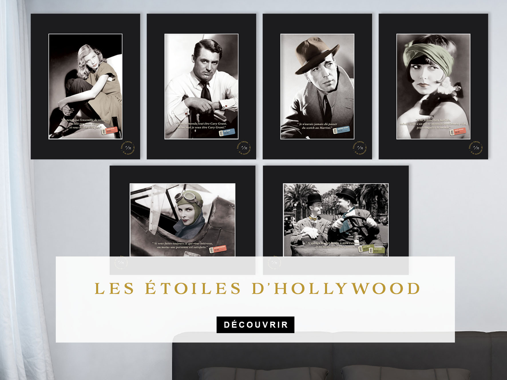 les etoiles d'Hollywood tirages de collection